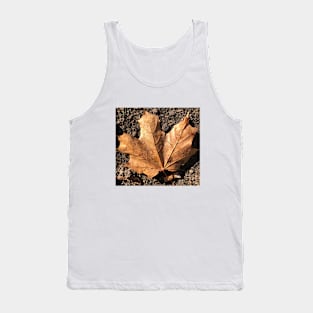 Orange leaf Tank Top